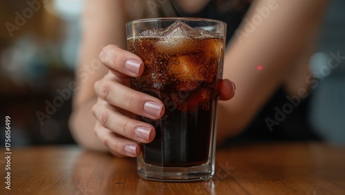 Close-up of a woman's hand ...