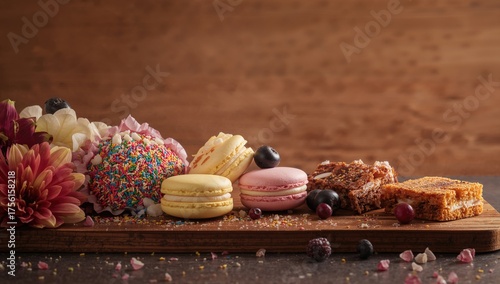 Wooden platter filled with ...