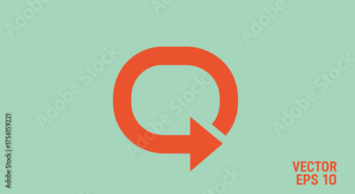 A simple illustration of a recycle symbol. The icon shows an orange arrow on a green background