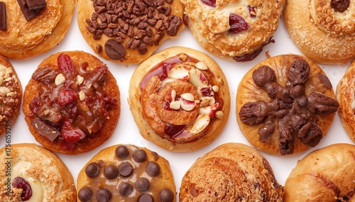Assorted tasty sweet rolls ...