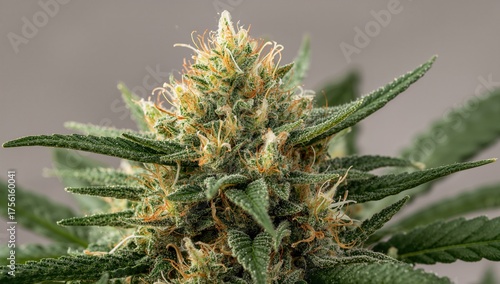 Close-Up of Cannabis Buds a...