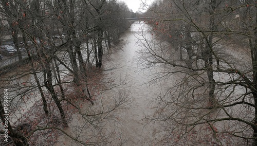 Submerged riverside trails ...