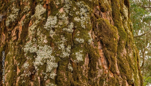 A rough-textured brown tree...