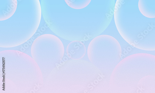 Blue sky pink color abstract texture ball shape background