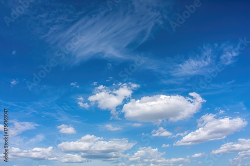 White Clouds Against a Clea...