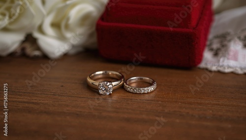 Set of silver and white gol...