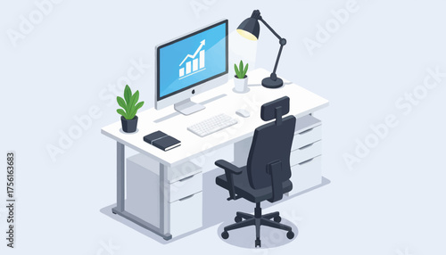 Isometric illustration of a logistics and supply chain concept. E-commerce order fulfillment and package distribution process. Vector graphic for warehouse automation and delivery services