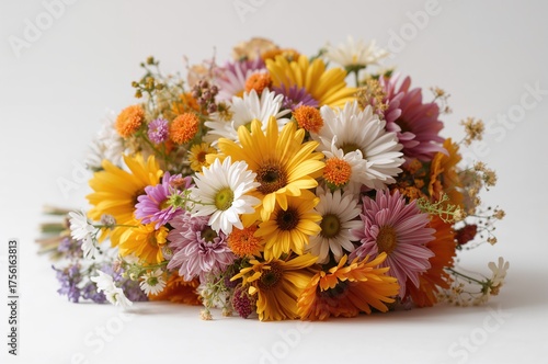 Vibrant wildflower arrangem...