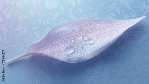 Drops on a flower's petal s...
