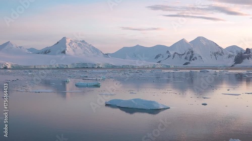 Stunning views of melting ice in the Arctic showcase the effects of climate change and global warming. The changing landscape highlights the urgency of environmental awareness.