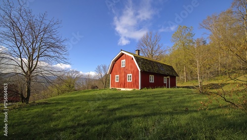 A cozy crimson cottage with...