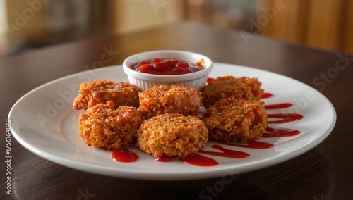 Golden fried chicken bites ...