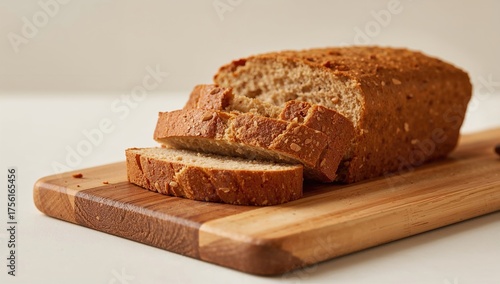 Close-up view of bread slic...
