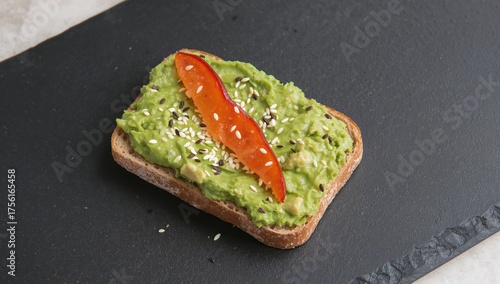 Toasted Bread Topped with A...