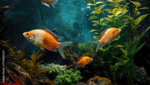 Aquatic fish tank for ornam...