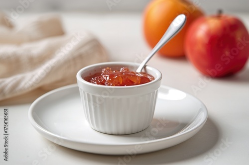 Tasty apple preserve served...