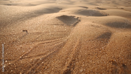 Close-up of soft sand textu...