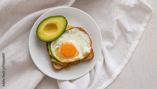 Crispy Toast and Egg Served...