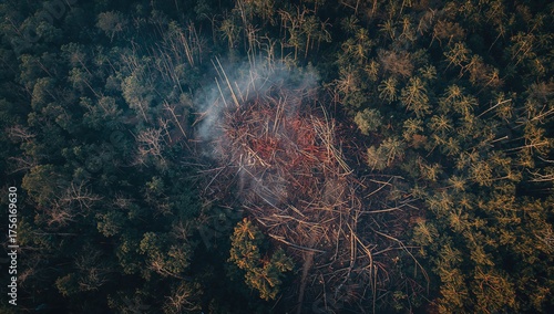 Aerial drone capture showin...