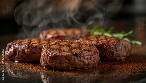 Detailed shot of seasoned r...
