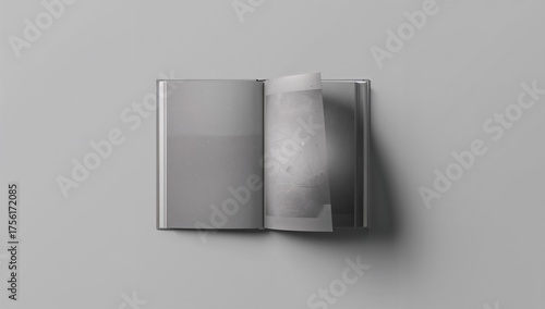 Hardbound Book Against a Di...