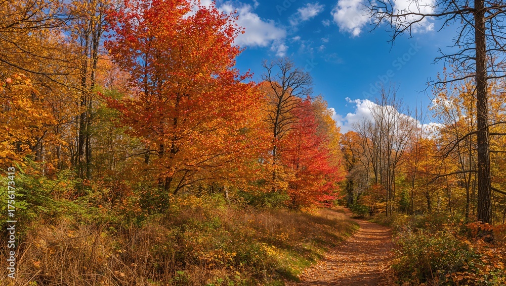 Fototapeta premium Forest in fall colors