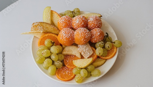 Assorted citrus and grapes ...