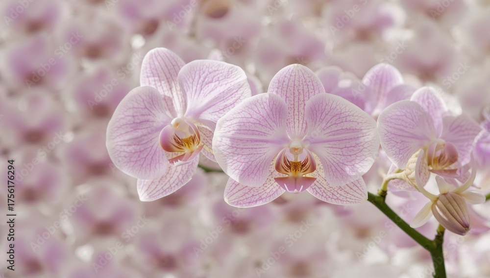 Fototapeta premium Pink Dendrobium Orchid Blossoms