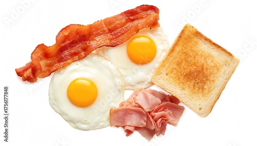 Complete morning meal featu...