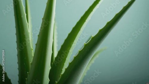 Close-up of Aloe Vera Plant...