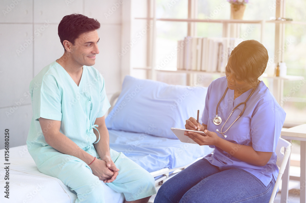 Fototapeta premium Doctors are preparing to examine patients in the hospital.