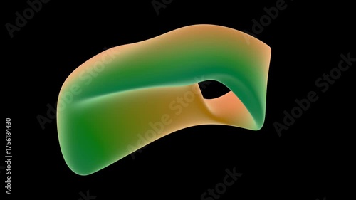colorful abstract form (seamless loop)