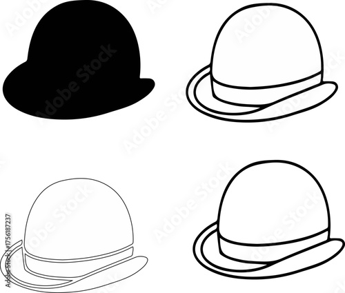 illustration of a man's hat