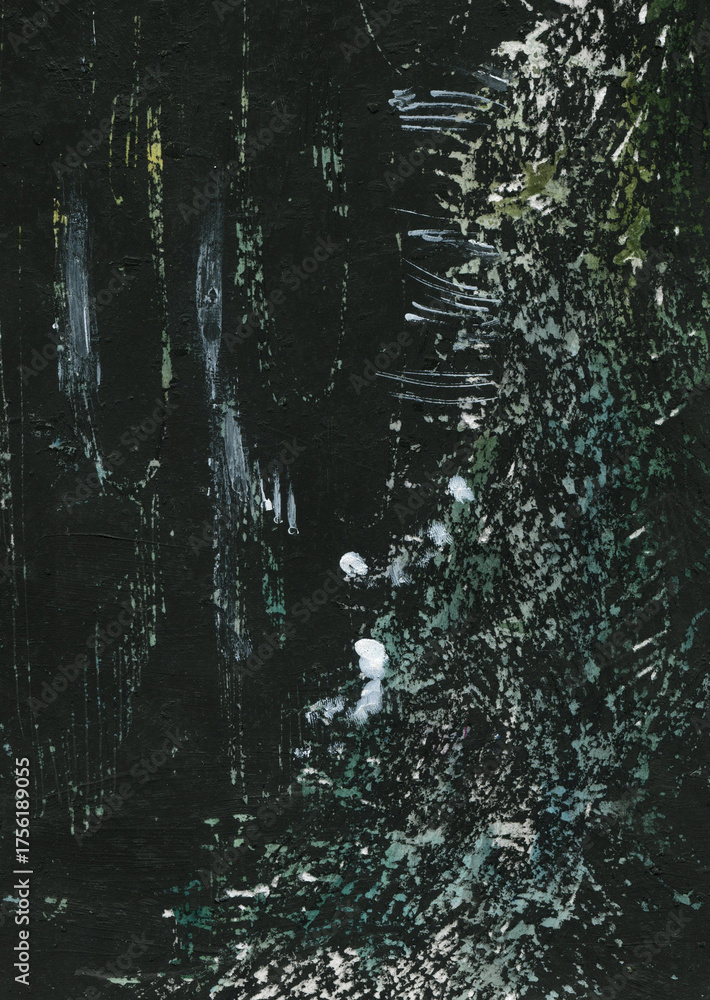 Obraz premium Dynamic mood abstract expression for background. Emotional painting