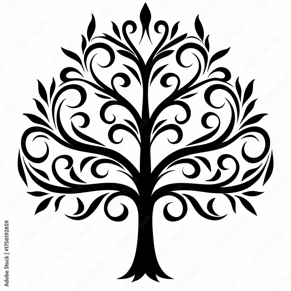 Obraz premium Cotton tree on white background.06