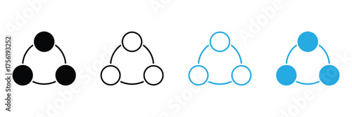 Illustrating connection and collaboration, this network diagram is ideal for symbolizing synergy in business presentations and innovative marketing. Visually engaging and dynamic.