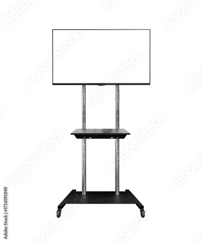Rotate Flat Panel TV Stand Cart isolated on white background