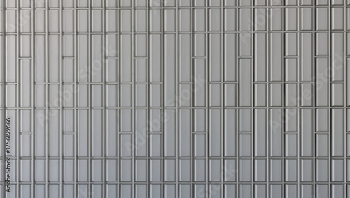 Wallpaper Mural Sleek Gray Vertical Lines Pattern in Modern Interior Design Torontodigital.ca