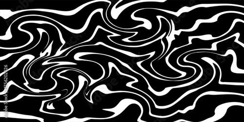 Abstract background parallel black lines on noise surface in perspective. Vector illustration. Illusion lines concept on white.