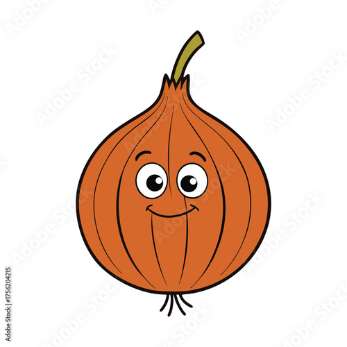 Here’s a 180-character description of an onion:

A plump onion with papery skin and layered flesh, perfect for chopping, slicing, or coloring. Its round shape and textured surface make it fun and easy