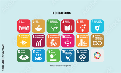 SDG ICON CHART VECTOR IMAGE