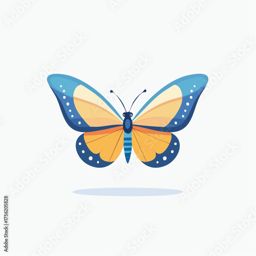 bunter Schmetterling