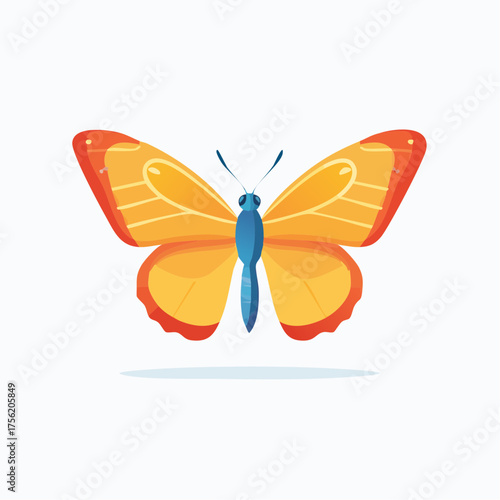 bunter Schmetterling