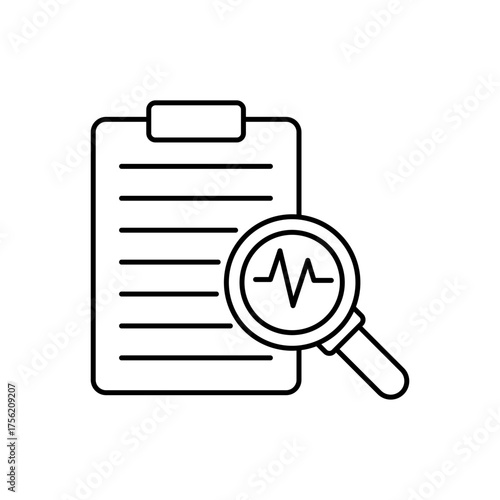 Icon a diagnostic, isolated against a clean background.