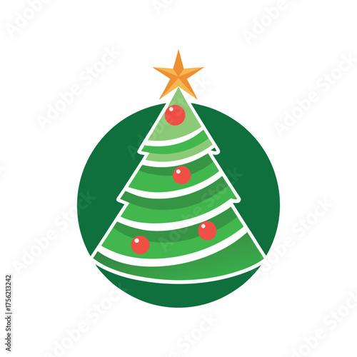 Minimalist Christmas Tree Logo Design For Holiday And Celebration Branding