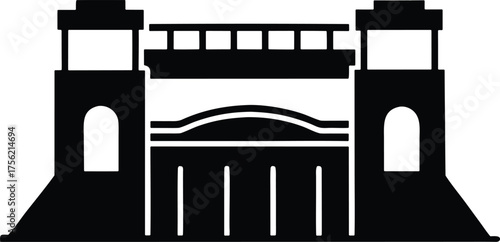 Dam Gate Vector Icon