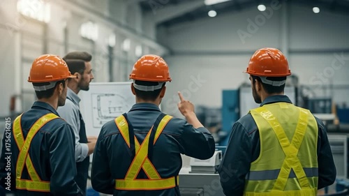 Industrial Safety Briefing And Production Team Meeting