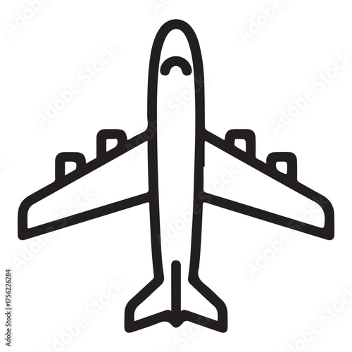 Airplane Icon – Minimal Flight Symbol