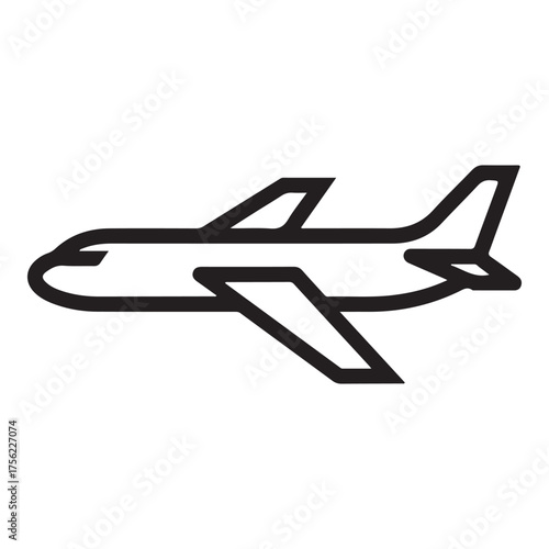Airplane Icon – Minimal Flight Symbol