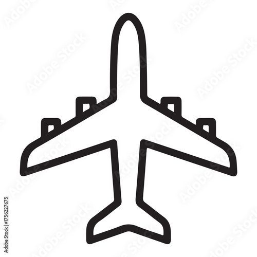 Airplane Icon – Minimal Flight Symbol
